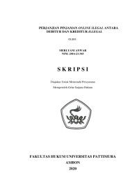 Image of Perjanjian Pinjaman Online Illegal Antara Debitur Dan Kreditur Illegal