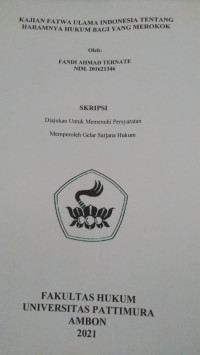 Image of Kajian Fatwa Ulama Indonesia Tentang Haramnya Hukum Bagi Yang Merokok