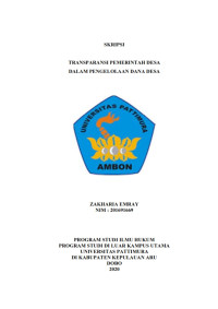 Image of Transparansi Pemerintahan Desa Dalam Pengelolaan Dana Desa