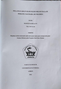 Image of Pelanggaran Hak Asasi Manusia Oleh Milisi Dalam Perang Saudara Di Nigeria