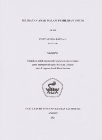 Image of Pelibatan Anak Dalam Pemilihan Umum