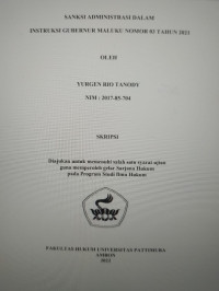 Image of Sanksi Administrasi Dalam Instruksi Gubernur Nomor 03 Tahun 2021