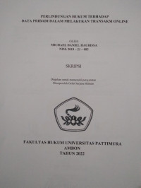 Image of Perlindungan Hukum Terhadap Data Pribadi Dalam Melakukan Transaksi Online