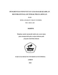 Image of Penghentian 
Penuntutan atas dasar Keadilan Restoratif dalam Tindak Pidana Ringan