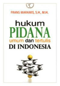 Image of Hukum Pidana Umum Dan Tertulis Di Indonesia