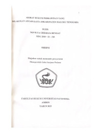 Image of Akibat Hukum Perkawinan Yang Dilakukan Antar Kasta Di Kabupaten Maluku Tenggara