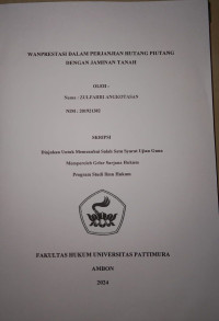 Image of Wanprestasi Dalam 
Perjanjian Hutang Piutang Dengan Jaminan Tanah