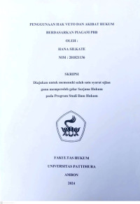 Image of Penggunaan Hak Veto Dan Akibat Hukum Berdasarkan Piagam
 PBB,