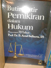 Image of Butir-Butir Pemikiran Dalam Hukum : Memperingati 70 Tahun Prof. Dr. B. Arief Sidharta, SH