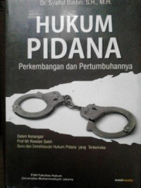 Image of Hukum Pidana : Perkembangan Dan Pertumbuhannya
