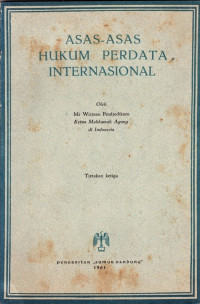 Image of Asas-Asas Hukum Perdata Internasional