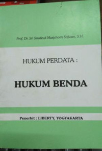 Image of Hukum Perdata : Hukum Benda