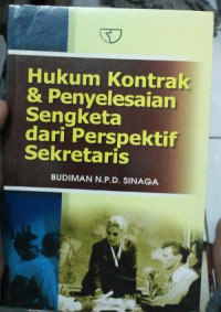 Image of Hukum Kontrak & Penyelesaian Sengketa Dari Perspektif Sekretaris