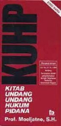 Image of Kitab Undang-Undang Hukum Pidana