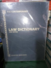 Image of The Contempory Law Dictionary