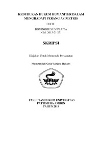 Image of Kedudukan Hukum Humaniter Dalam Menghadapi Perang Asimetris