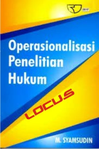Image of Operasionalisasi Penelitian Hukum