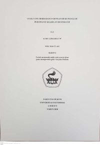 Image of Anak Yang Berhadapan Dengan Hukum Dalam Perspektif Keadilan Restoratif