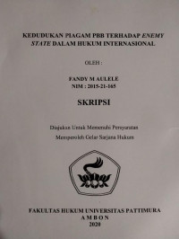 Image of Kedudukan Piagam PBB Terhadap Enemy State Dalam Hukum Internasional