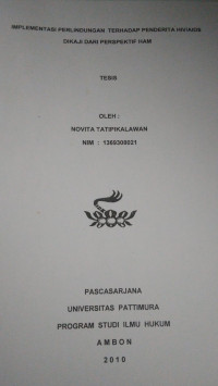 Image of Implementasi Perlindungan Terhadap Penderita HIV/AIDS Dikaji Dari Perspektif HAM