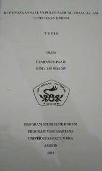 Image of Kewenangan Satuan Polisi Pamong Praja Dalam Penegakan Hukum