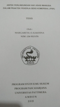 Image of Aspek Perlindungan Hak Asasi Manusia Dalam Praktek Pekerja Seks Komersial (PSK)