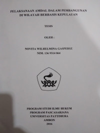 Image of Pelaksanaan Amdal Dalam Pembangunan Di Wilayah Berbasis Kepulauan