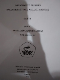 Image of Impeachment Presiden Dalam Hukum Tata Negara Indonesia
