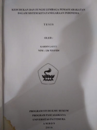 Image of Kedudukan Dan Fungsi Lembaga Pemasyarakatan Dalam Sistem Ketatanegaraan Indonesia