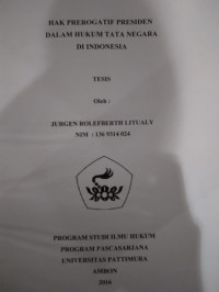 Image of Hak Prerogatif Presiden Dalam Hukum Tata Negara Di Indonesia