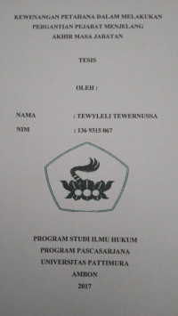 Image of Kewenangan Petahana Dalam Melakukan Pergantian Pejabat Menjelang Akhir Masa Jabatan