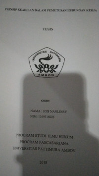 Image of Prinsip Keadilan Dalam Pemutusan Hubungan Kerja
