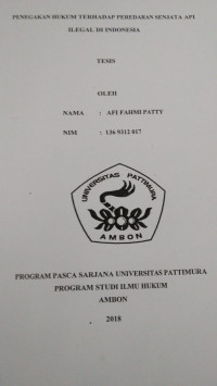 Image of Penegakan Hukum Terhadap Peredaran Senjata Api Ilegal Di Indonesia