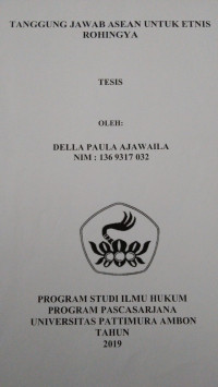 Image of Tanggung Jawab Asean Untuk Etnis Rohingya
