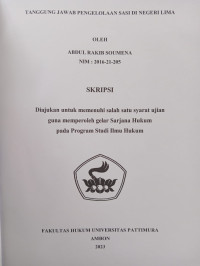 Image of Tanggung Jawab Pengelolaan Sasi Di Negeri Lima