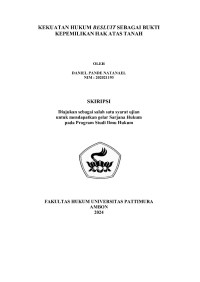 Image of Kekuatan Hukum Besluit Sebagai 
Bukti Kepemilikan Hak Atas Tanah,