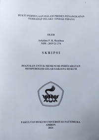 Image of Bukti Permulaan Dalam Proses 
Penangkapan Terhadap Pelaku Tindak Pidana,