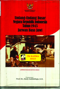 Image of UUD Negara Republik Indonesia Tahun 1945 Jarwan Basa Jawi