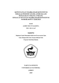 Image of Akibat Hukum Pengangkatan anak Di 
Kepulauan Tanimbar Yang Tidak Melalui Penetapan Pengadilan