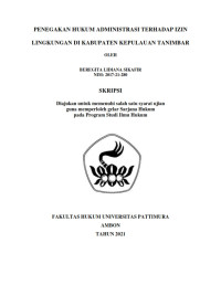 Image of Penegakan Hukum Administrasi Terhadap Izin Lingkungan Di Kabupaten Kepulauan Tanimbar
