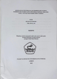 Image of Kewenangan Penyidik Dalam Pemberitahuan Dimulainya Penyidikan Kepada Terlapor Pasca Putusan MK Nomor 130/PUU-XIII/2015