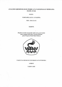 Image of Analisis Kriminologis Perbuatan Kekerasan Bersama Oleh Anak