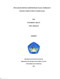 Image of Pengaruh Sistem Administrasi Pajak Terhadap Tingkat Kepatuhan Wajib Pajak