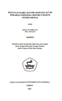 Image of Penataan Kabel Dan Pipa Bawah Laut Di Perairan Indonesia Menurut Hukum Internasional