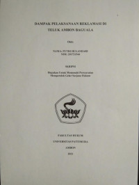 Image of Dampak Pelaksanaan Reklamasi Di Teluk Ambon Baguala