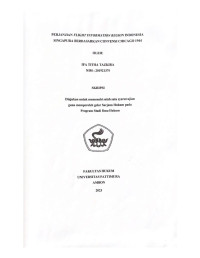 Image of Perjanjian Flight Information Region Indonesia Singapura Berdasarkan Convensi Chicago 1944