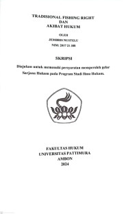 Image of Traditional Fishing Rights dan Akibat Hukum