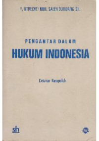 Image of Pengantar Dalam Hukum Indonesia