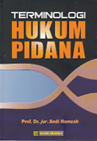 Image of Terminologi  Hukum Pidana