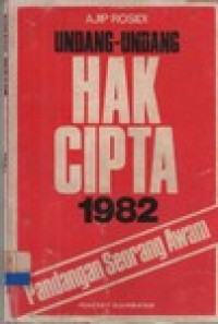 Image of Undang-Undang Hak Cipta 1982 : Pandangan Seorang Awam